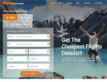 Tablet Screenshot of cheapflightsbuddy.com